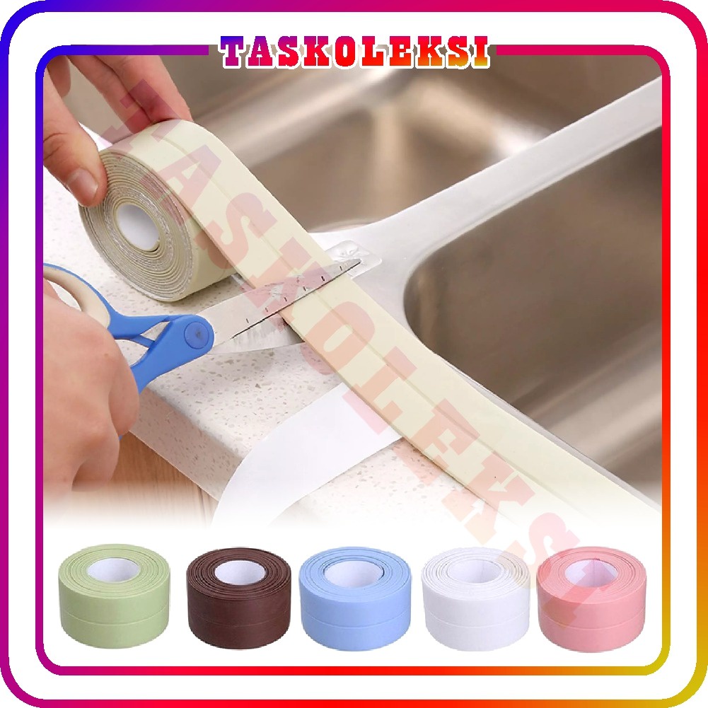 ☛TK☚ R554 Tape Perekat Sticker Anti Jamur Air Minyak PVC Wastafel Dapur Kamar Mandi