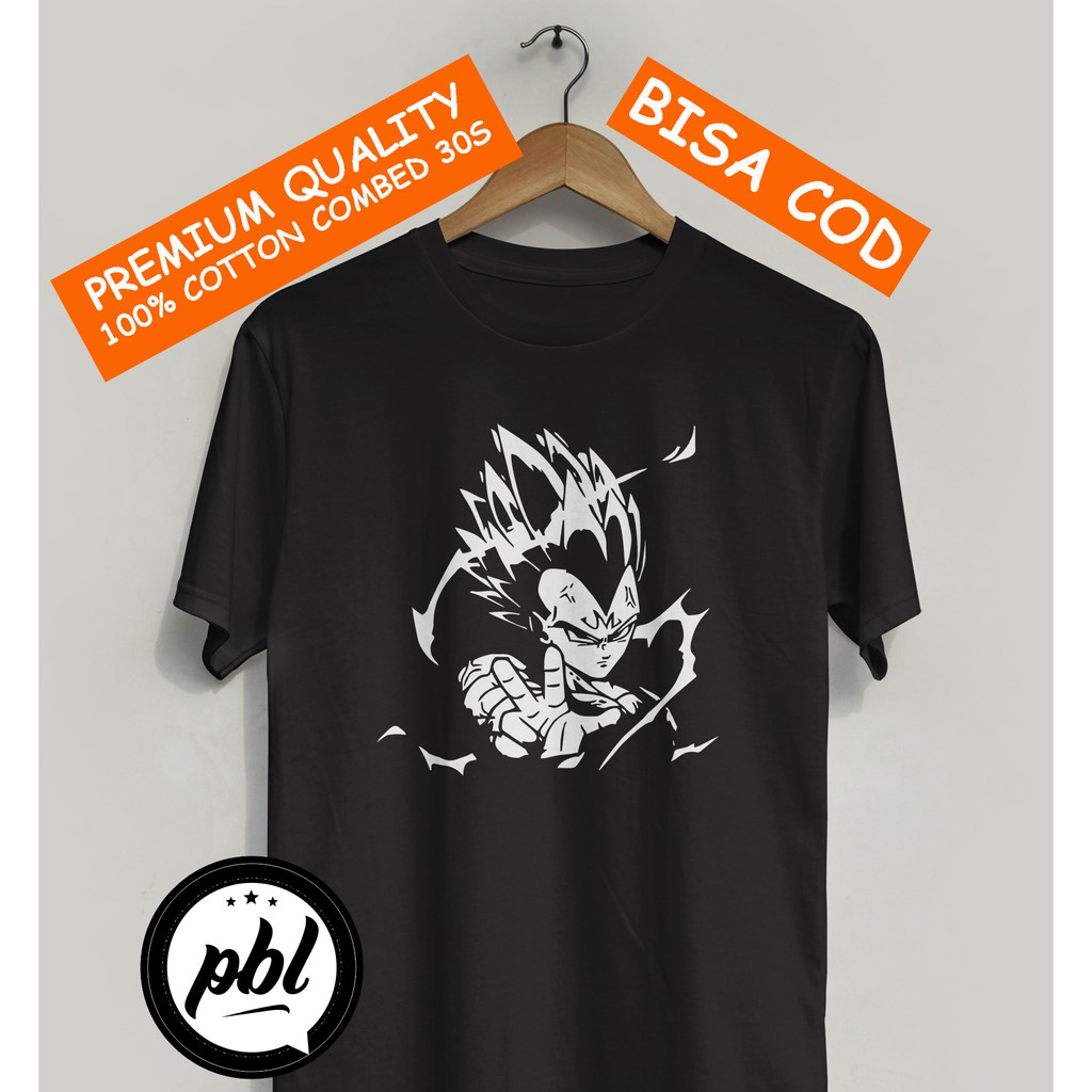 Kaos DRAGON BALL VEGETA AURA pria  baju distro pria kaos pria baju pria