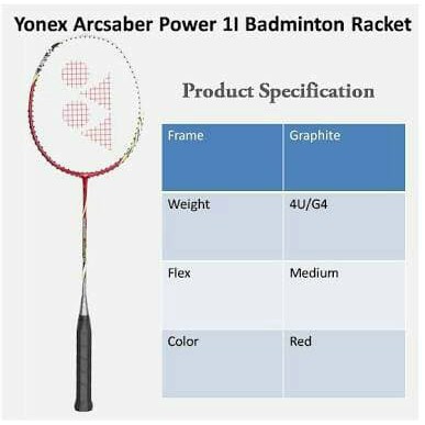 Raket Badminton Arcsaber Power 1i   100  original Yonex Sunrise    Diskon