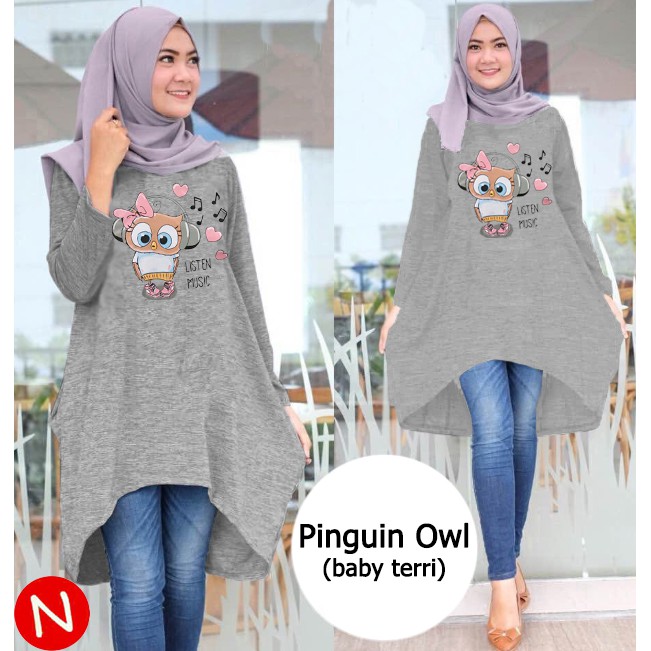 Pinguin Owl - Logo Smile (LS) - Ukuran XL-XXL - Matt Baby Terri