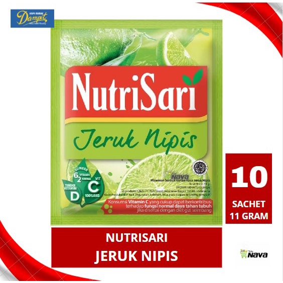 

NUTRISARI JERUK NIPIS 10pc X 11GR / NUTRISARI JERUK NIPIS / NUTRISARI