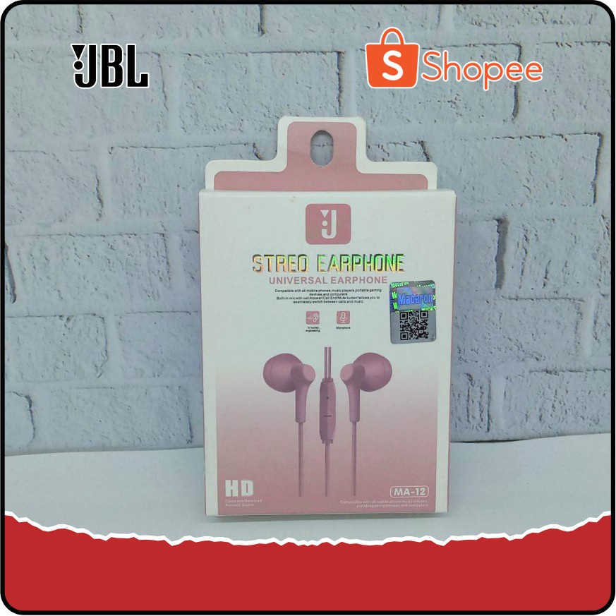 41436 | HF-JBL MA-12 | Headset JBL MA-12 Macaron Stereo Earphone