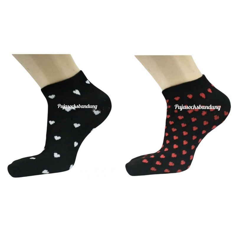 Kaos Kaki Pendek Motif Love Kaos Kaki Sematakaki Kaos Kaki Wanita Kaos Kaki Motif Pendek