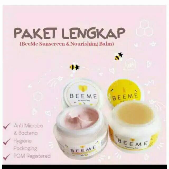 Beeme Naurishing Balm dan Suncreen pink