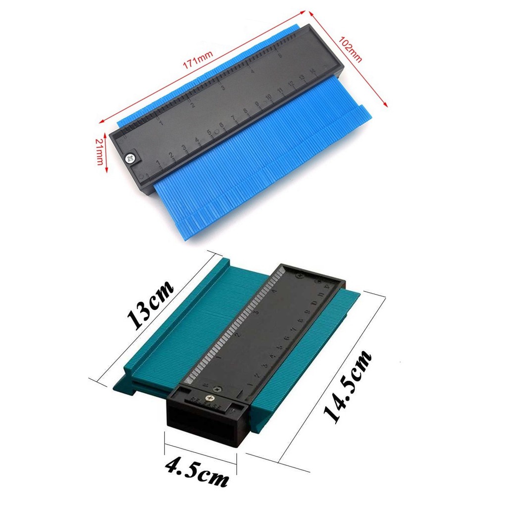 Contour Duplicator Profile Copy Gauge copy ruller alat copy bentuk Pengukur kontur AA