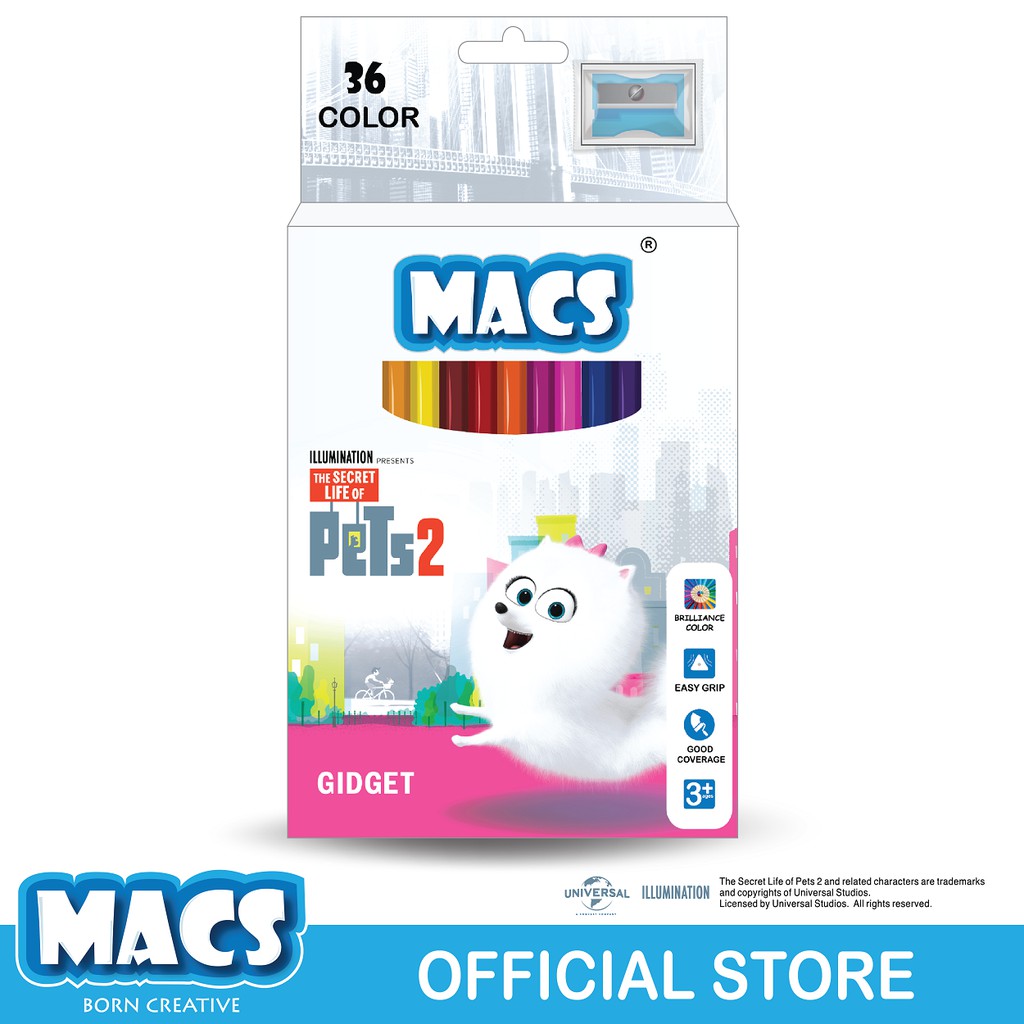 

MACS Coloring Pencils The Secret Life Of Pets 2 - Gidget (36 colors)