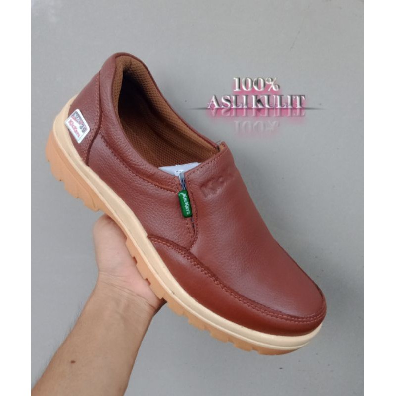 sepatu Casual Pria Kulit Asli Sapi