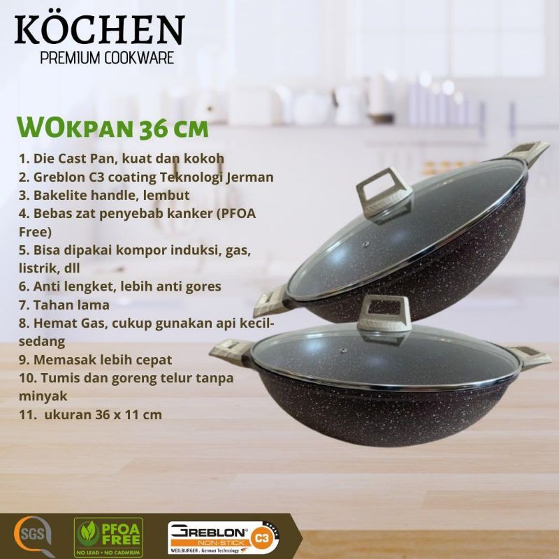 workpan 36 cm kochen premium cookware