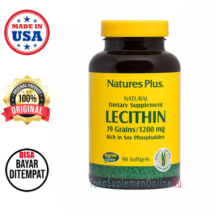 Natures Nature's Plus Lecithin - 60 Softgels | Suplemen Kolesterol | NaturesPlus
