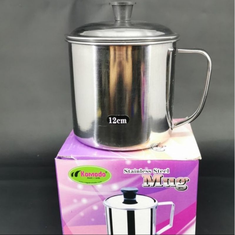 Komodo mug tutup stainless 12 cm