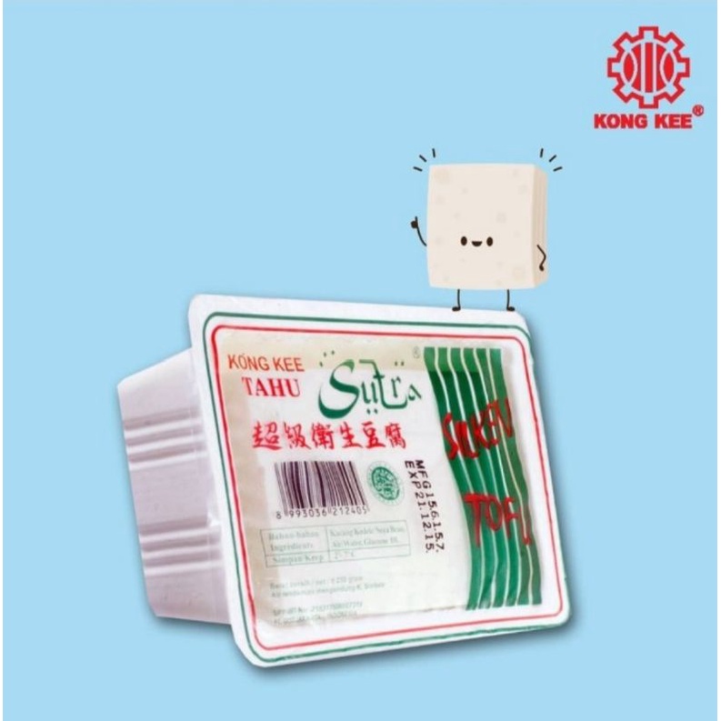 

KONGKEE Tahu Sutra / Silken Tofu LANGSUNG DARI PABRIK KONGKEE 250g