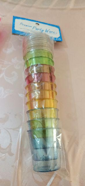 Gelas Sloki Plastik / Shot Glass , Warna Warni