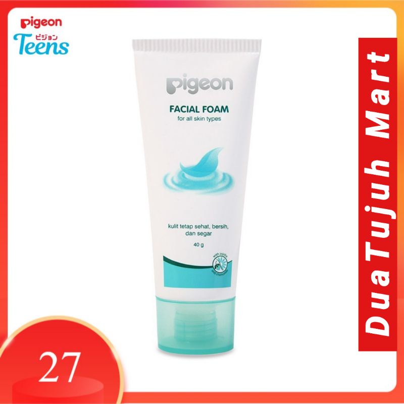 Pigeon Teens Facial Foam for All Skin Types / Sabun Muka / Pembersih Wajah 40ml