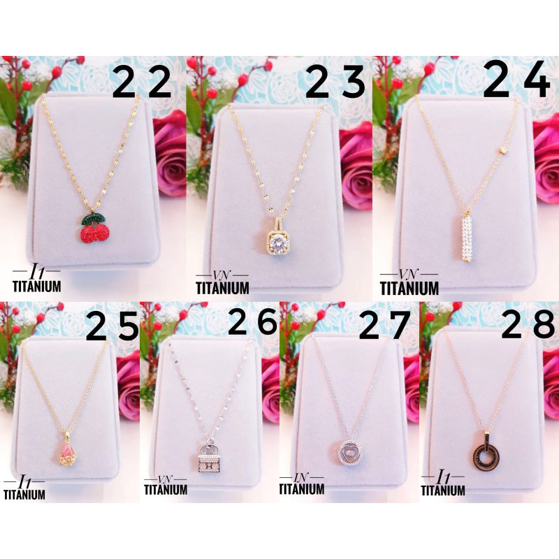 (RANDOM) Kalung Titanium Cantik 38222