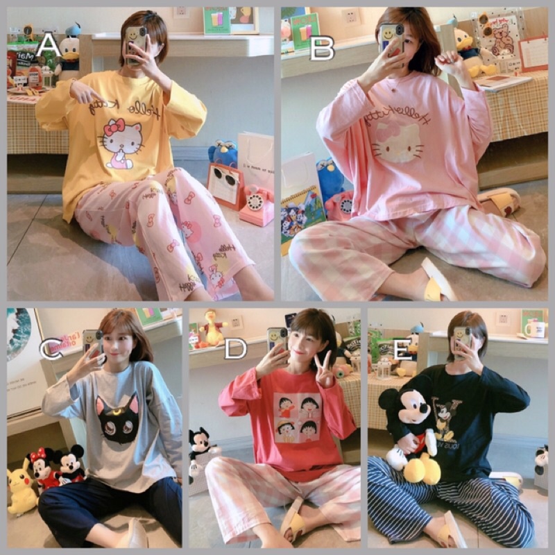 [READY] JUMBO XXL PIYAMA BAJU TIDUR DEWASA IMPORT LEISURE WEAR S0272-S0283