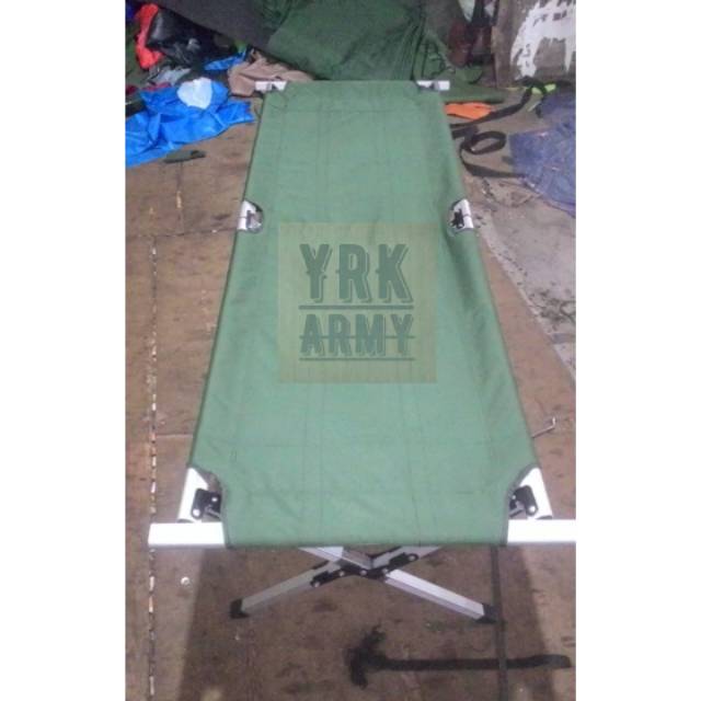 Velbed alumunium velbed hitam hijau