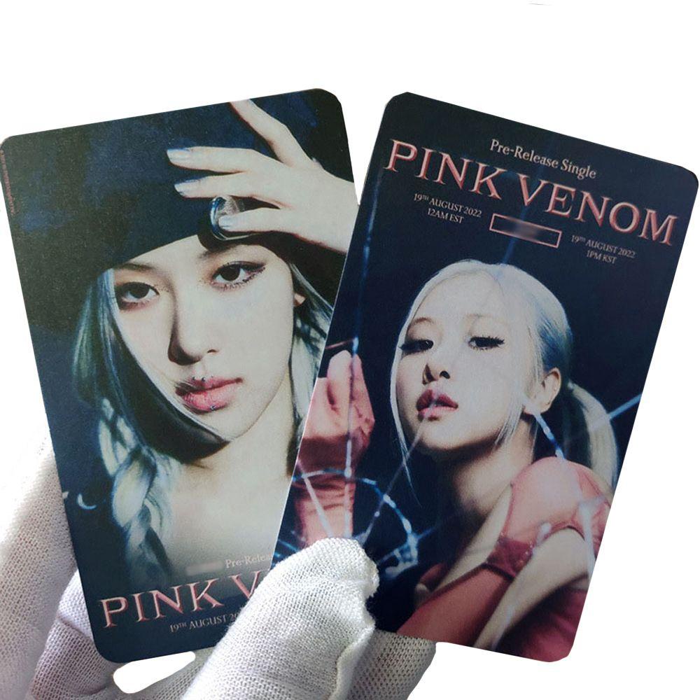 Mxbeauty PINK VENOM Photocards Hadiah Fans 55pcs/set Kartu HD Foto Idol Lomo Card LISA JENNIE ROSE LISA Postcard