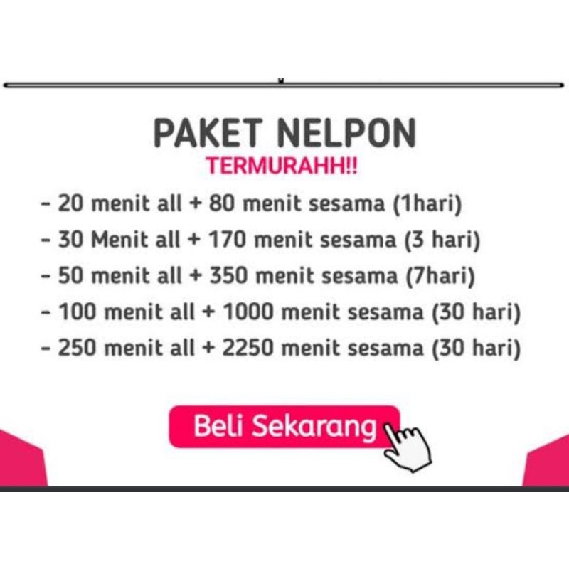 Paket Nelpon Telkomsel SEMUA OPERATOR 1100 MENit  ( Paket telpon Telkomsel SEMUA OPERATOR 200 MENIT 