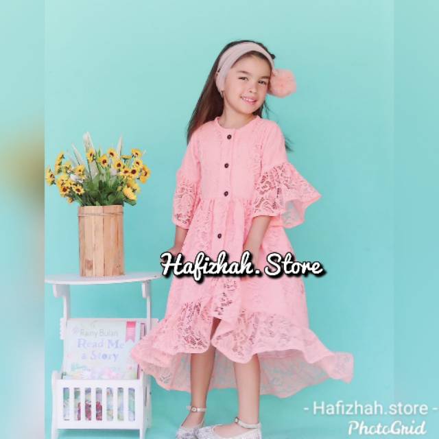 Tunik Bayi/Anak Bahan Brokat+Furing Erro