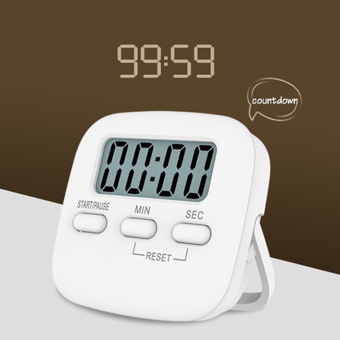 Timer Masak Dapur Magnetic Stopwatch Alarm Clock Model JS 113