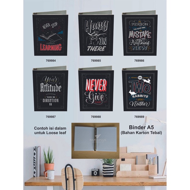 

Binder A5 / Binder Note A5 / Typography / Set 2843