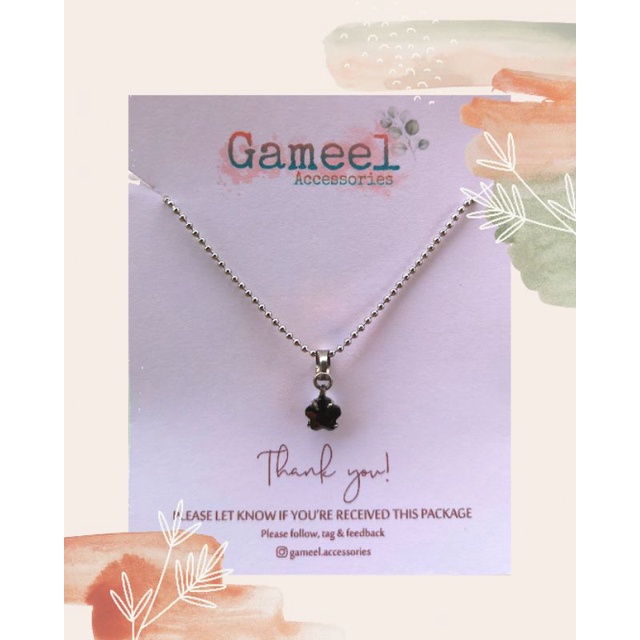 Gameel - Kalung Besi Putih (Monel) Asli Anti karat