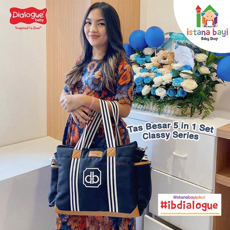 Dialogue Baby Tas Besar 5in1 Set Classy Series DGT7413 - Tas Bayi