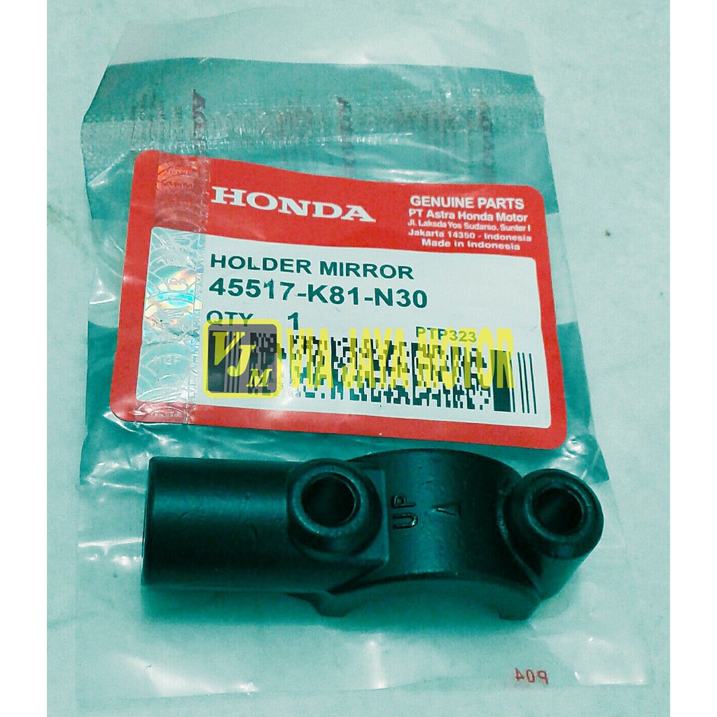 VJM HOLDER MIRROR BREKET DUDUKAN SPION KANAN ATAU KIRI BEAT KARBU BEAT FI ESP SCOOPY FI LED VARIO