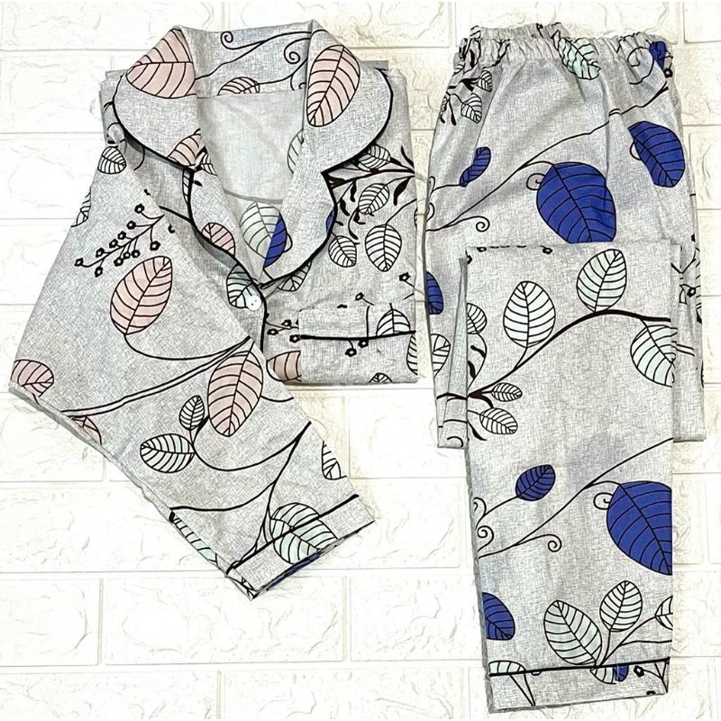 Baju tidur wanita piyama PP bahan soft katun adem lembut all size-7