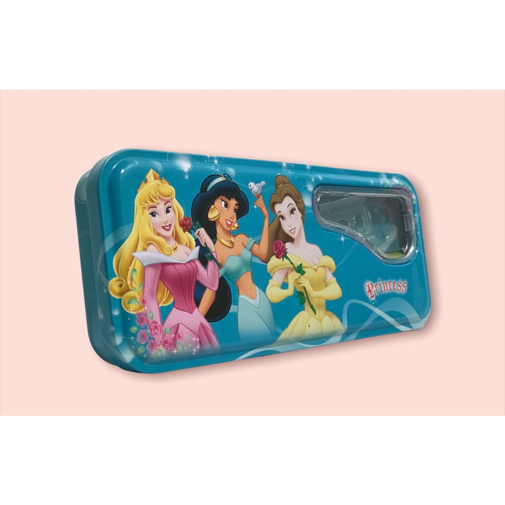 TEMPAT PENSIL SET / PENCIL CASE FROZEN PRINCESS MICKEY SPIDERMAN CAPT AMERICA / LIGHT BLUE TOSCA GREEN RED PINK