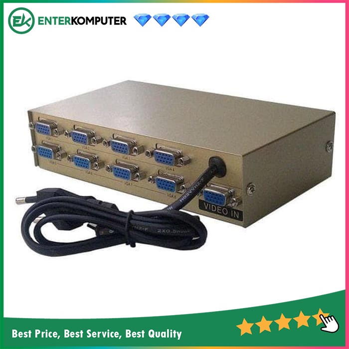 Accessories VGA Splitter 1-8 (250 Mhz) - Bafo