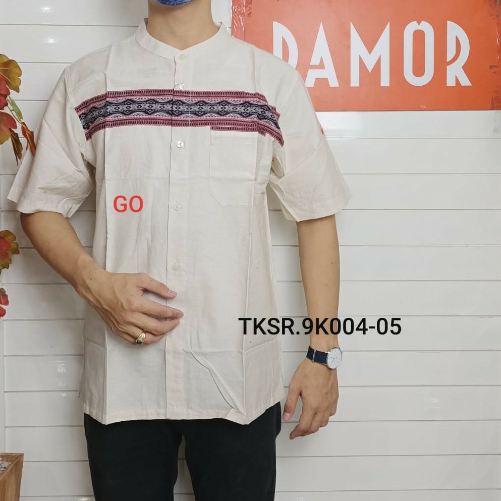 gos DAMOR By (CRESSIDA) KOKO REGULER Baju Muslim Koko Cowok Pakaian Pria Muslim Lengan Pendek