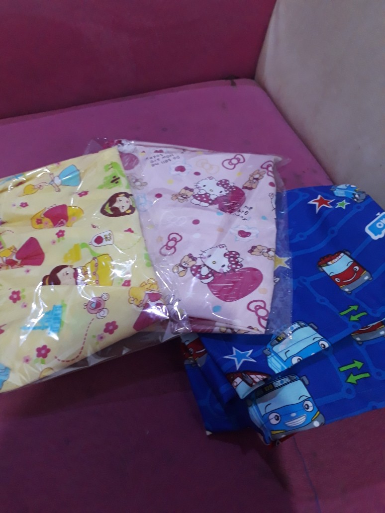 Tayo The Little Bus, Bahan Kain Katun Meteran Uk. 1m X 2.4m