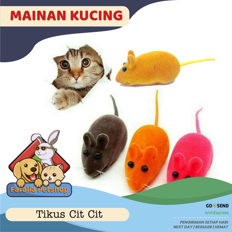 Mainan Bentuk Tikus Bunyi Untuk Kucing Anjing Hewan Pet Cat Dog Kitten Rat Cit Suara Bersuara