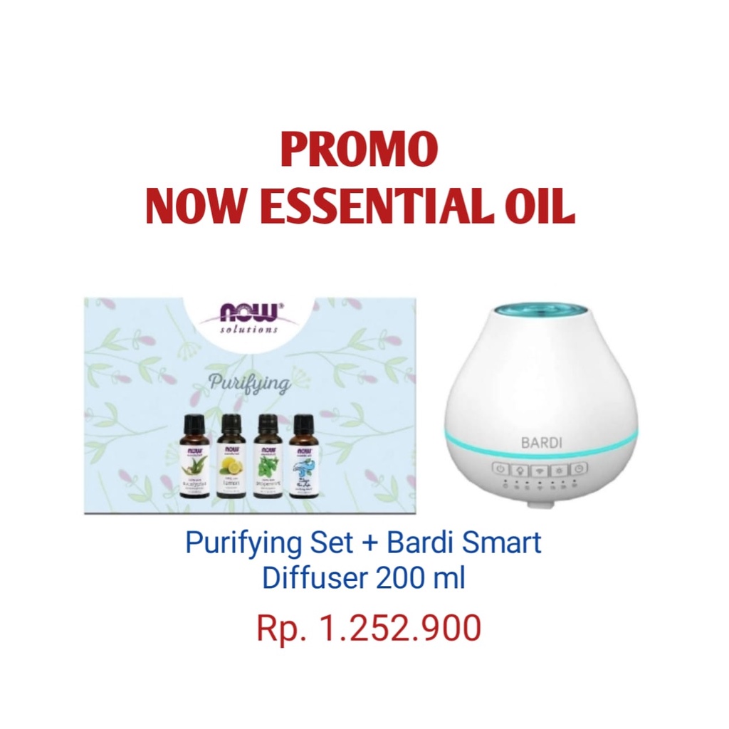 Paket NOW ESSENTIAL OIL PURIFYING + DIFFUSER