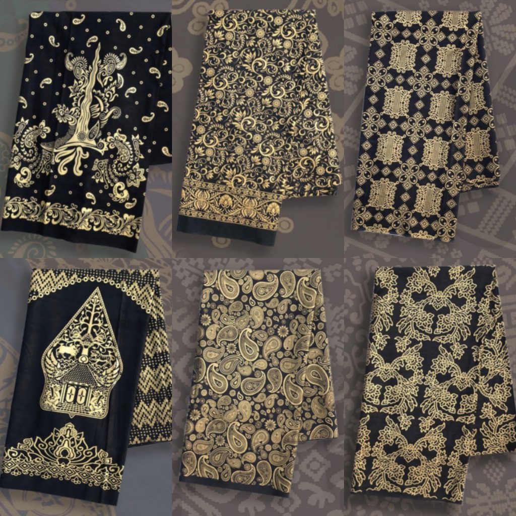 kain batik prada gold panjang - kain batik fashion - kain batik kebaya wisuda sergaman