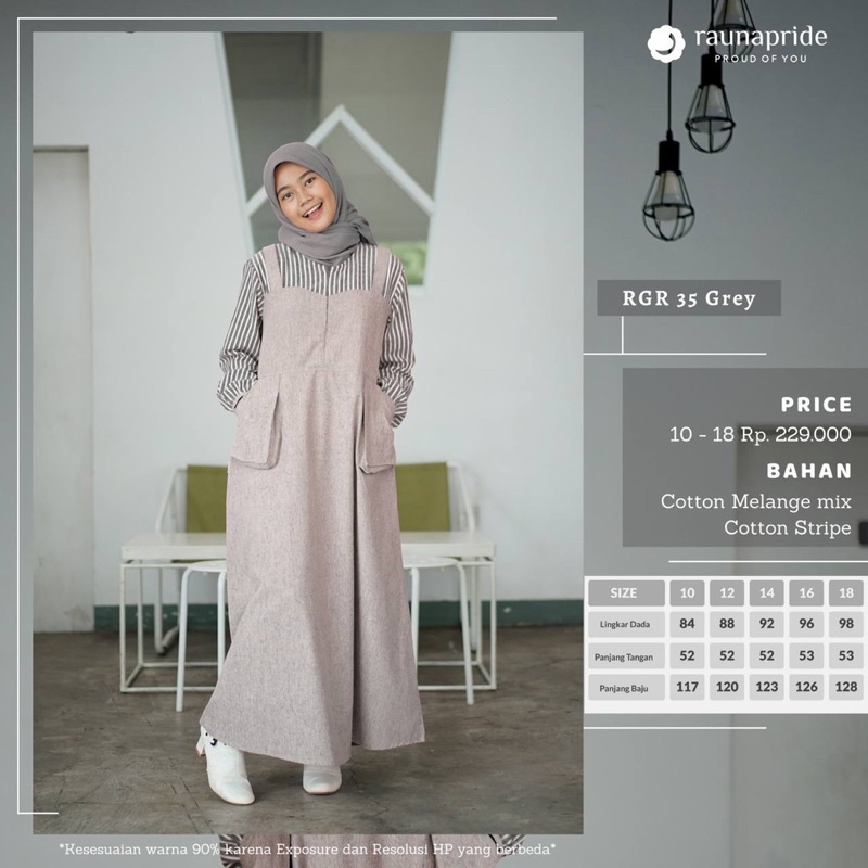 RGR 35 | GREY - ROSE - BROWN | DISKON GAMIS REMAJA SARIMBIT COUPLE RAUNA RAUNAPRIDE TERBARU 2022