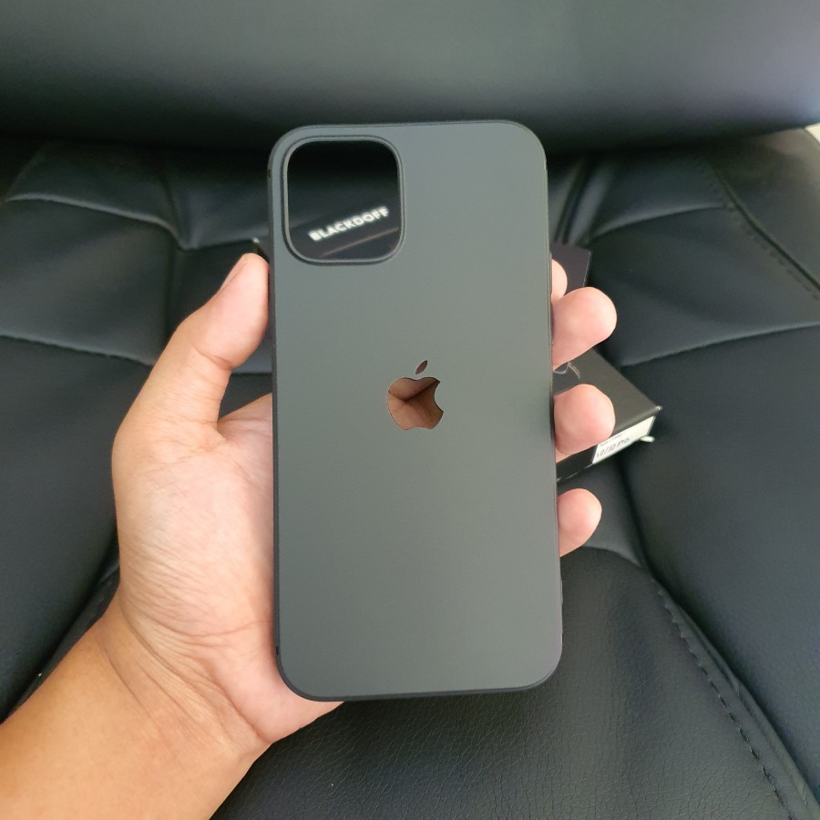 FOR IPHONE 12 PRO MAX - ORIGINAL SILICONE CASE IPHONE 12 PRO MAX HITAM BLACK MATTE PREMIUM SOFTCASE