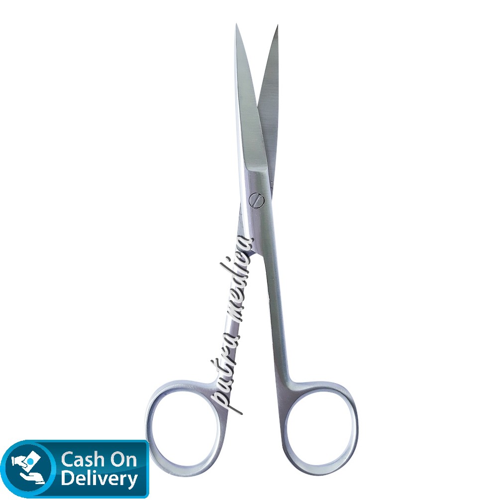 Sakamed Gunting Jaringan Bedah Operasi Medis Lurus Tajam Tajam / Surgical Scissor Stainless Steel