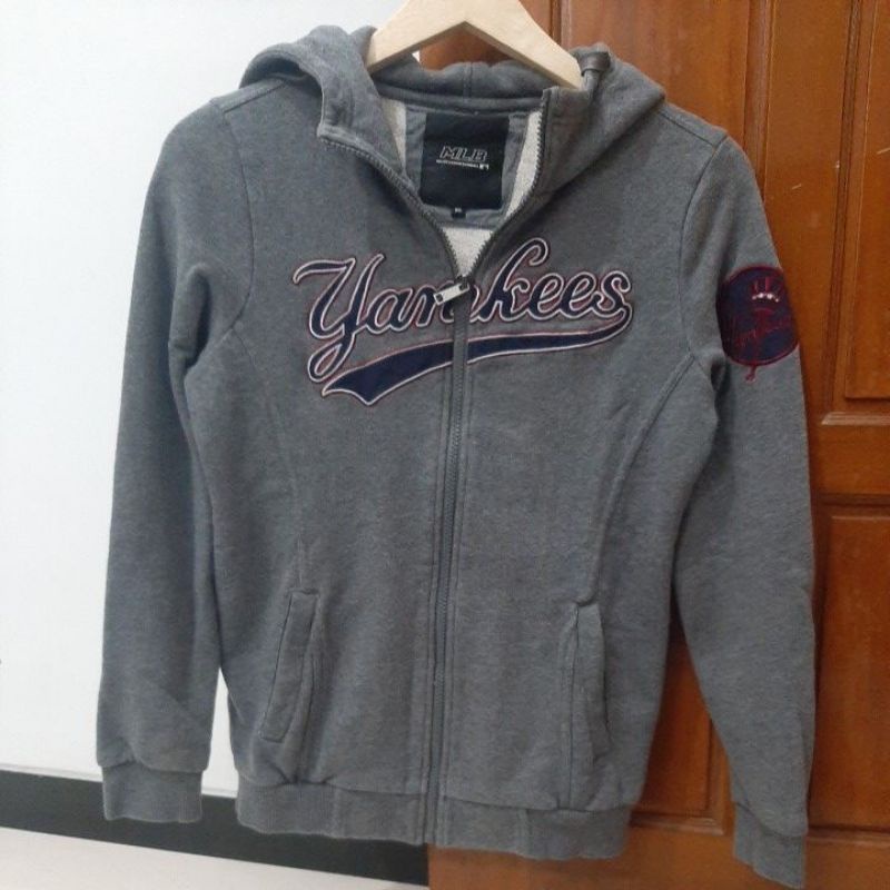 hoodie zipper mlb yankees second