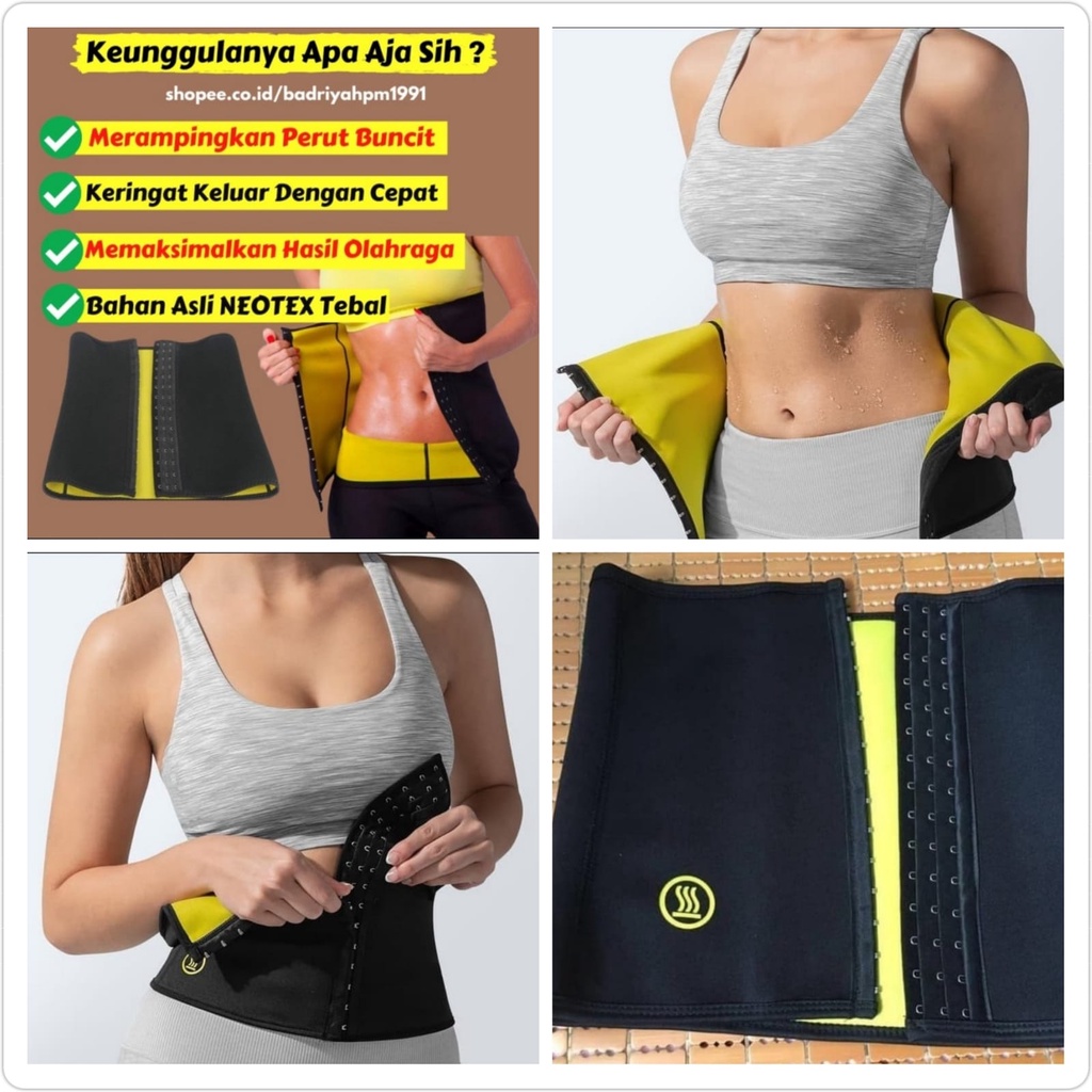 KORSET PELANGSING NEW HOT SHAPERS SLIMMING WAIST DENGAN 3 BARIS PENGAIT