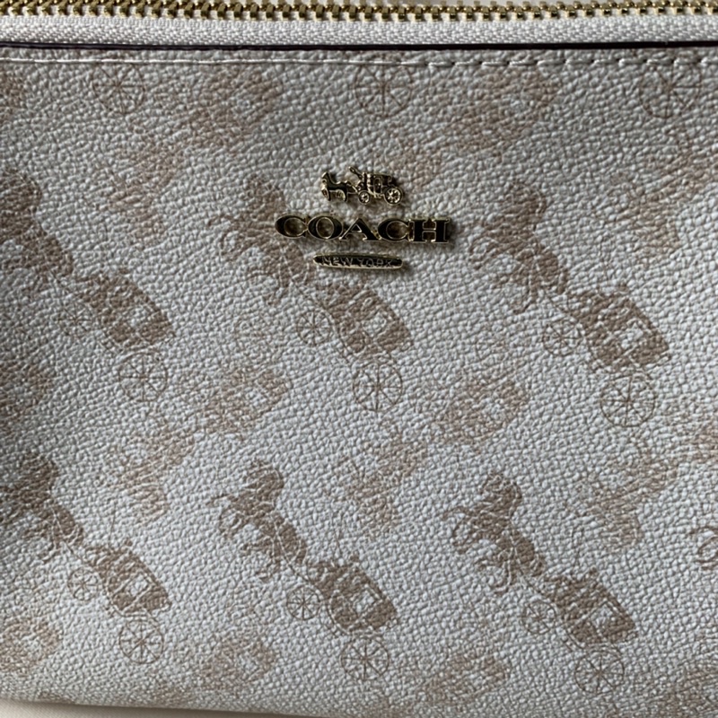 Coach Top Handle Pouch In Horse &amp; Carriage Print (F36674)