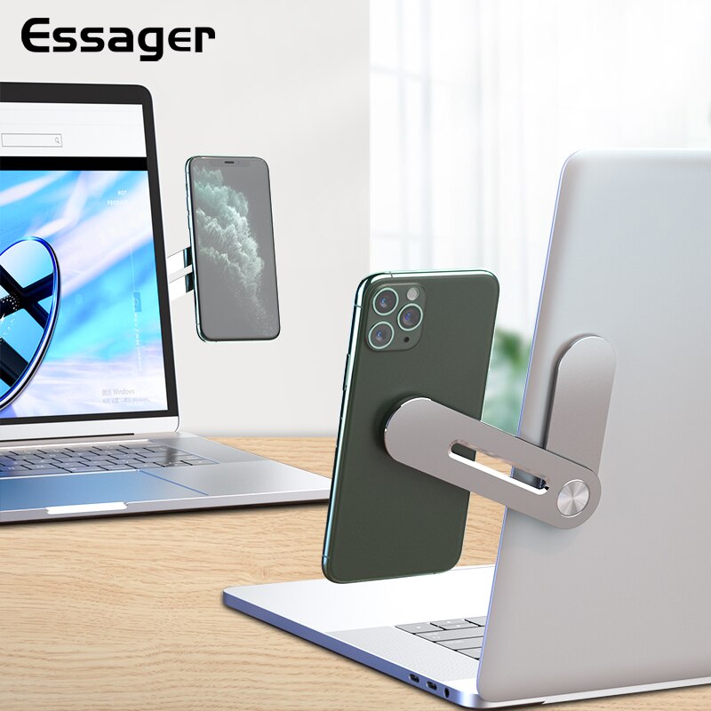 

Essager Foldable Magnetic Holder Stand For iPhone Xiaomi Laptop Side Flexible Magnet Mobile Cell Phone Holder Support Smartphone