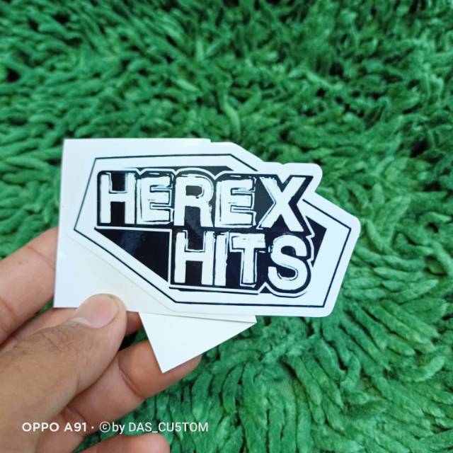 Sticker printing Herex Hits minim pembelian harus 20rb