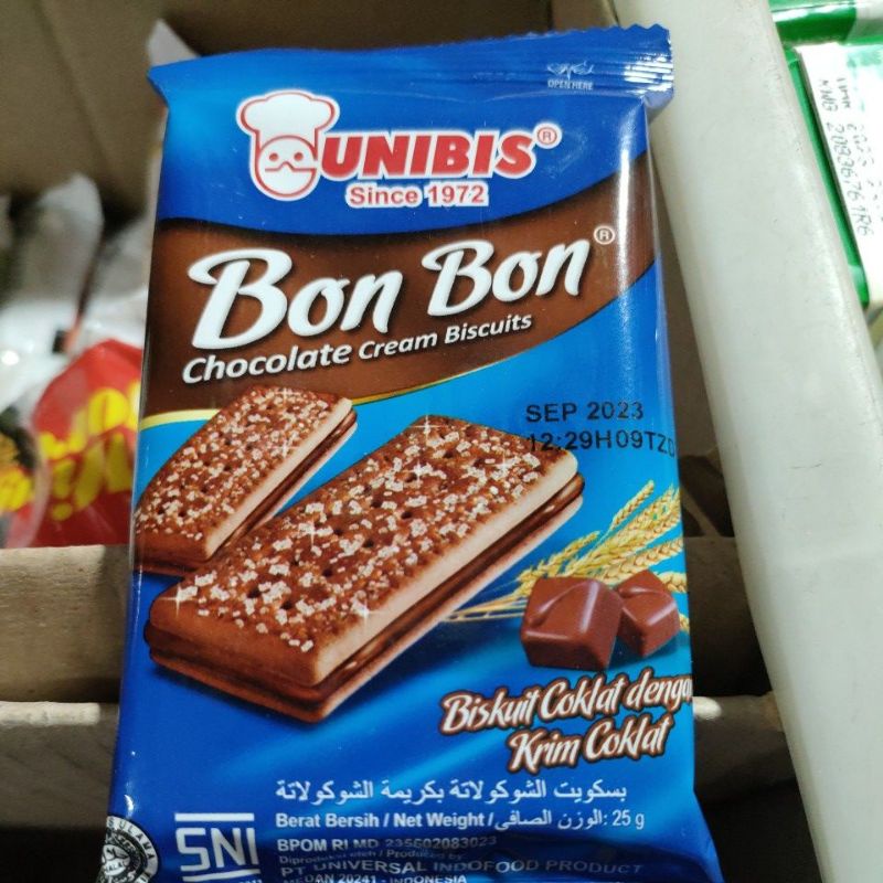 

unibis bon bon biskuit coklat dengan krim cokelat