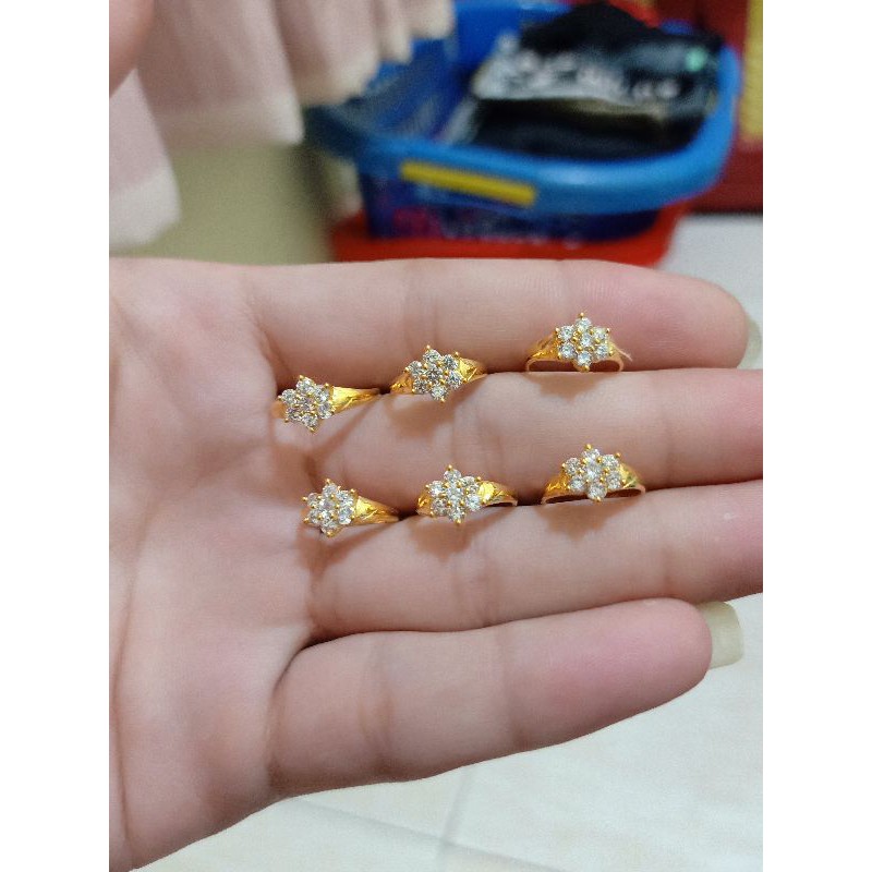 CIN-CIN ANAK MATA PERAK 925 LAPIS MAS 24 K