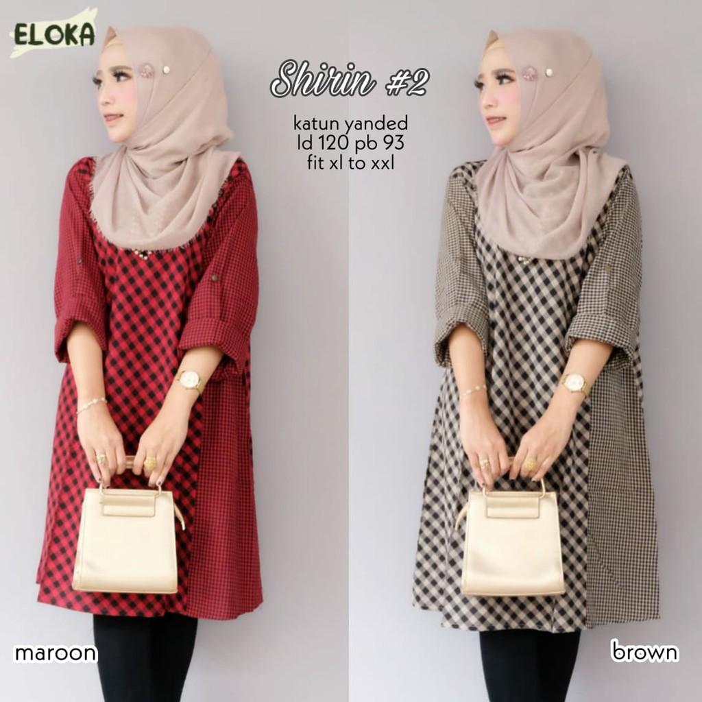 READY STOCK Shirin Tunik Ory by Eloka
