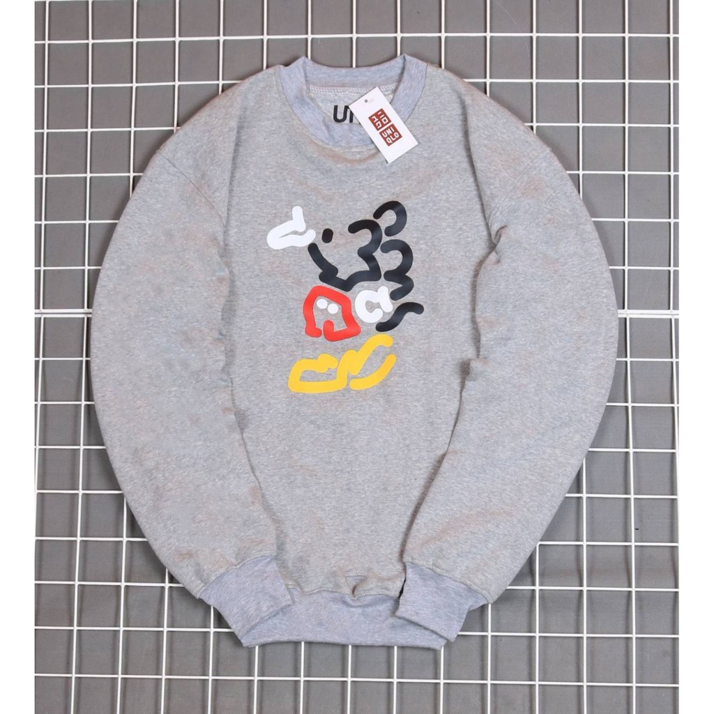 JAKET SWEATER CREWNECK BS UNIIQLO X DISNEY MOUSE UNISEX PREMIUM QUALITY