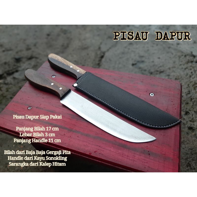 Pisau Dapur Baja Siap Pakai Dijamin Tajam Pisau Sembelih Ayam