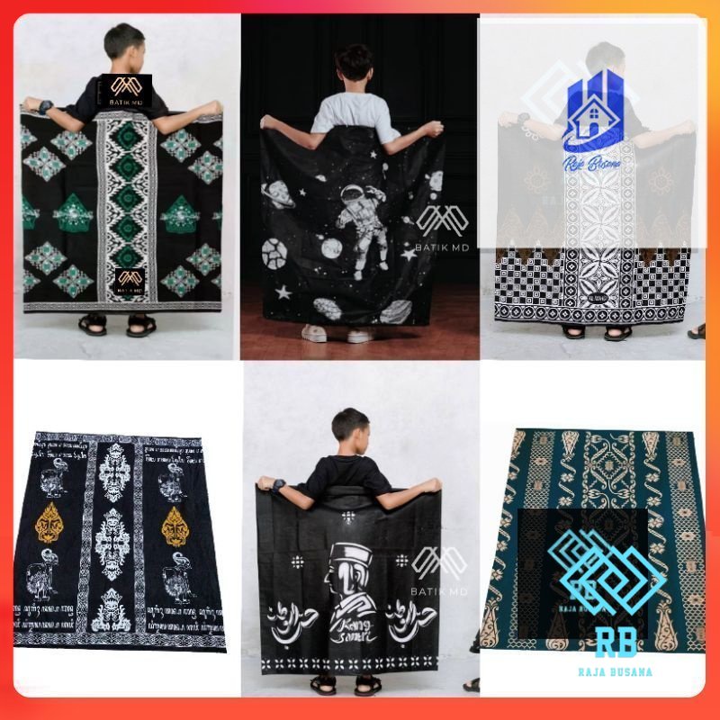 SARUNG ANAK SD ATAU SMP KANG SANTRI | SARUNG BATIK | GUS AZMI | (  RAJA BUSANA  )